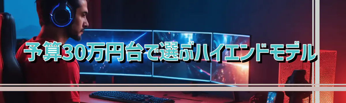 予算30万円台で選ぶハイエンドモデル
