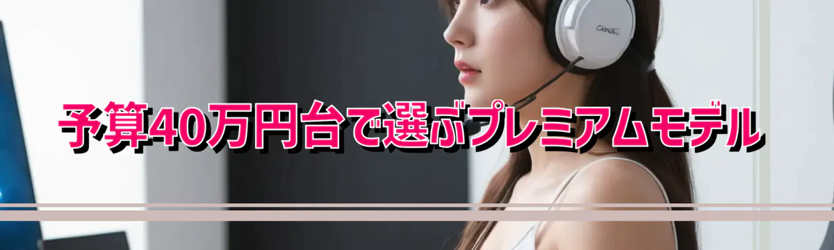 予算40万円台で選ぶプレミアムモデル