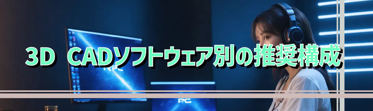 3D CADソフトウェア別の推奨構成