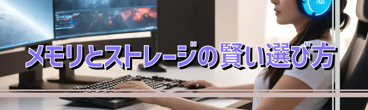 メモリとストレージの賢い選び方