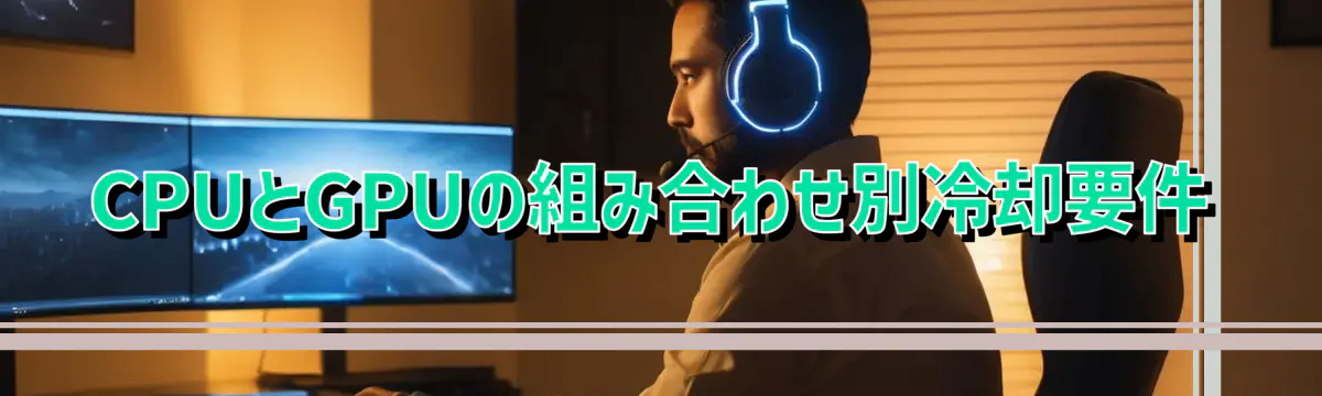 CPUとGPUの組み合わせ別冷却要件