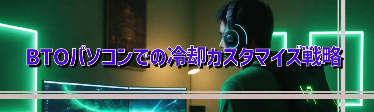 BTOパソコンでの冷却カスタマイズ戦略