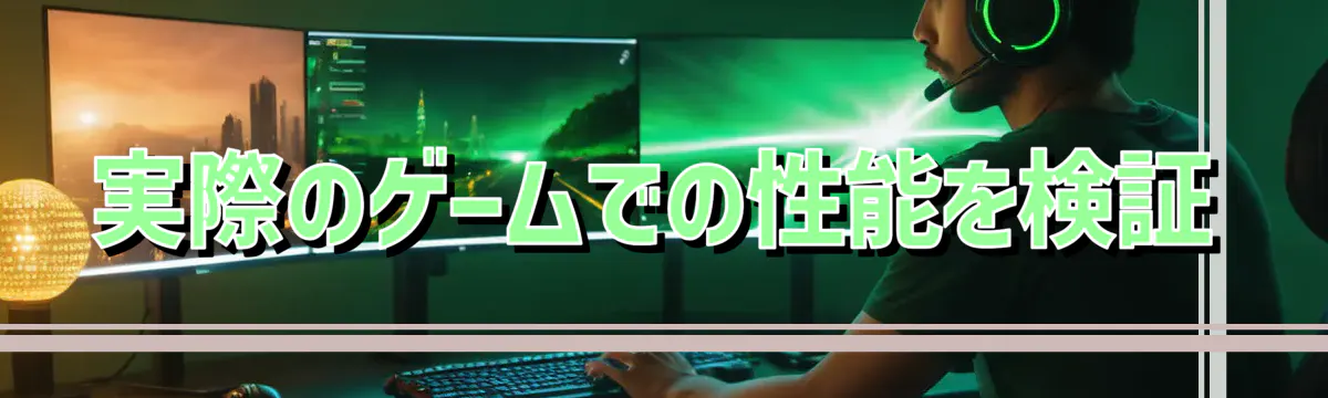 実際のゲームでの性能を検証
