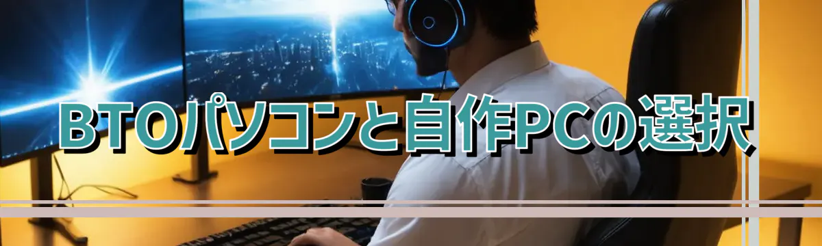 BTOパソコンと自作PCの選択