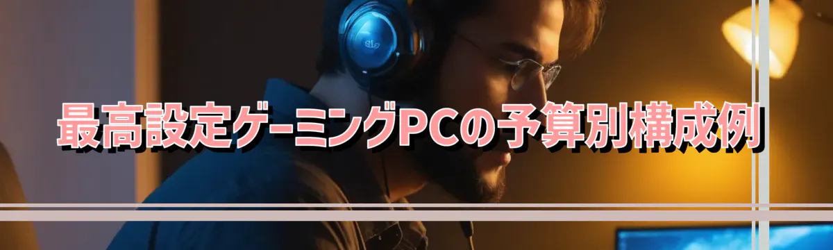 最高設定ゲーミングPCの予算別構成例