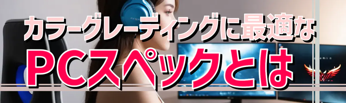 カラーグレーディングに最適なPCスペックとは