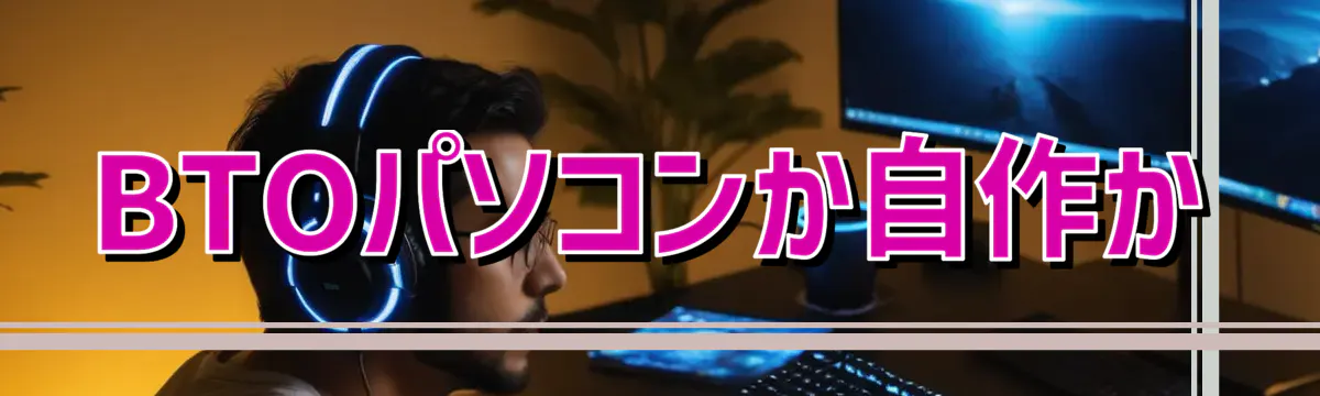 BTOパソコンか自作か