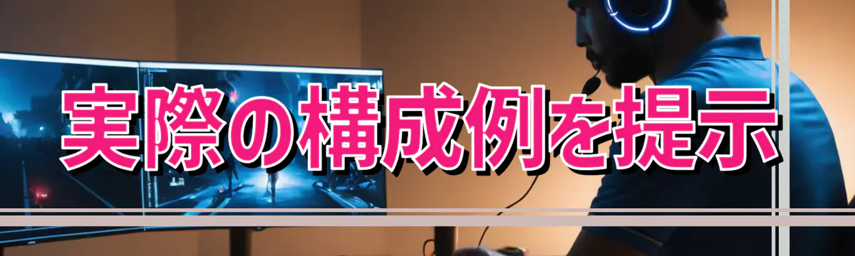実際の構成例を提示