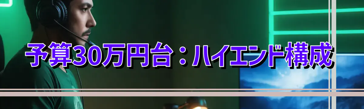 予算30万円台：ハイエンド構成