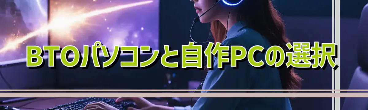 BTOパソコンと自作PCの選択