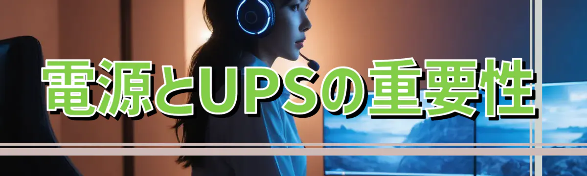 電源とUPSの重要性