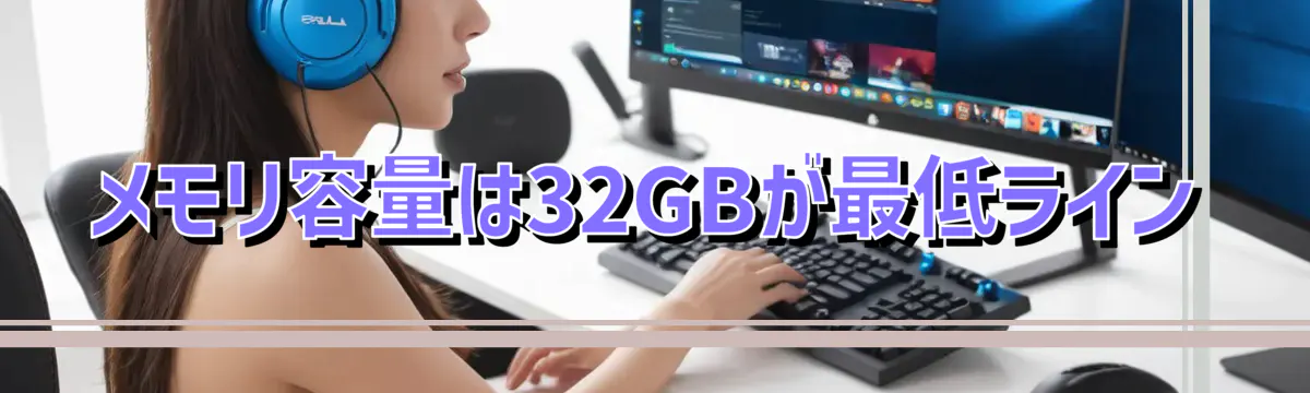 メモリ容量は32GBが最低ライン