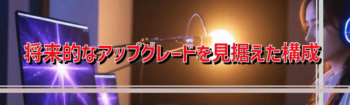 将来的なアップグレードを見据えた構成