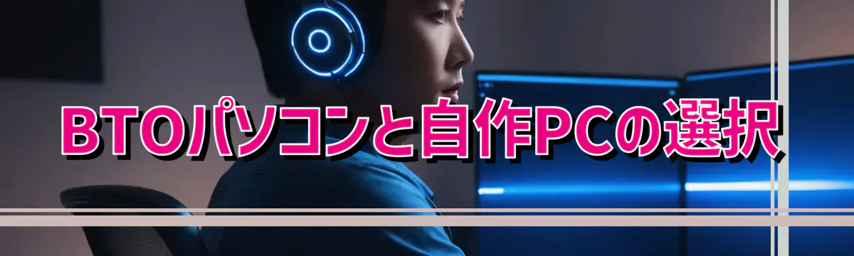 BTOパソコンと自作PCの選択