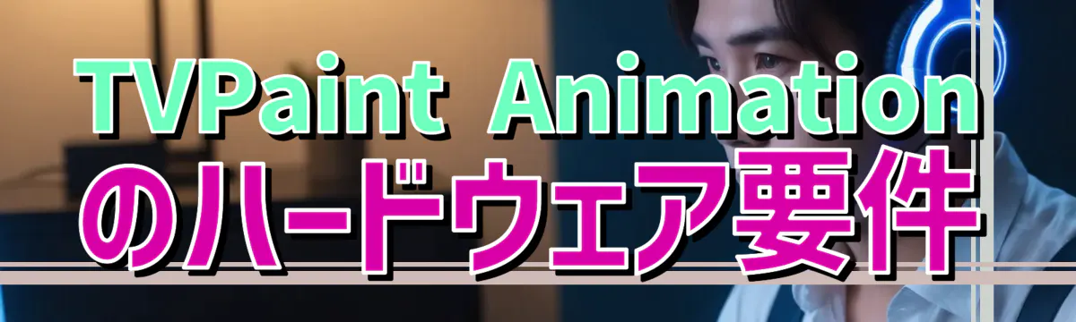 TVPaint Animationのハードウェア要件