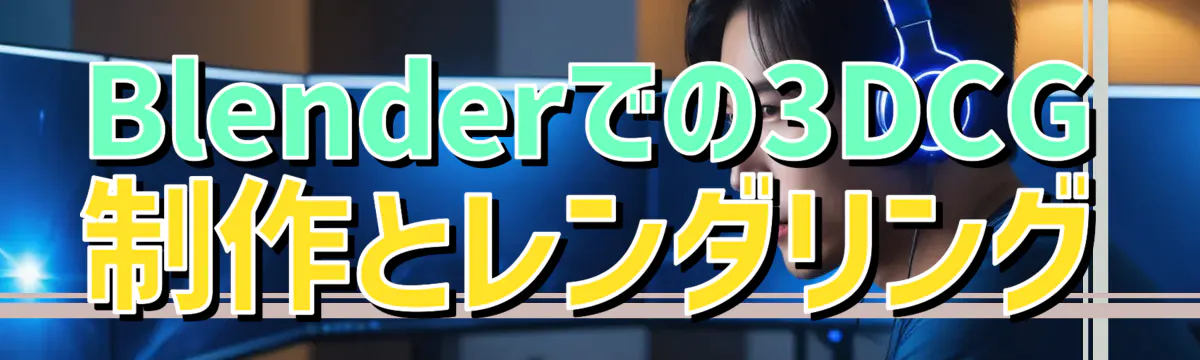 Blenderでの3DCG制作とレンダリング