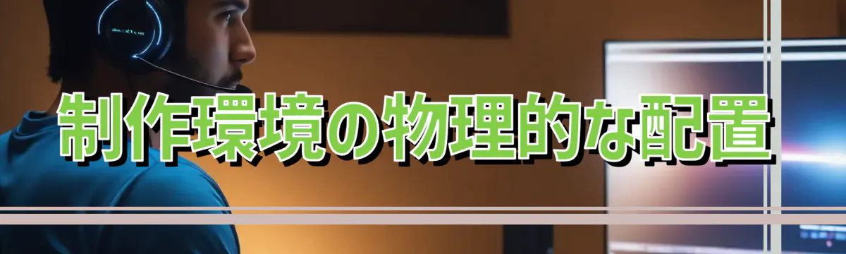 制作環境の物理的な配置