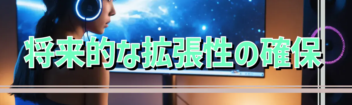 将来的な拡張性の確保