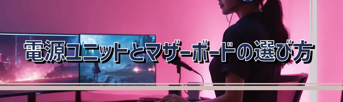電源ユニットとマザーボードの選び方