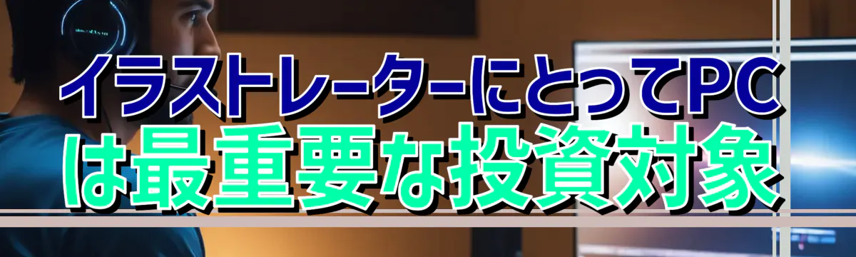 イラストレーターにとってPCは最重要な投資対象