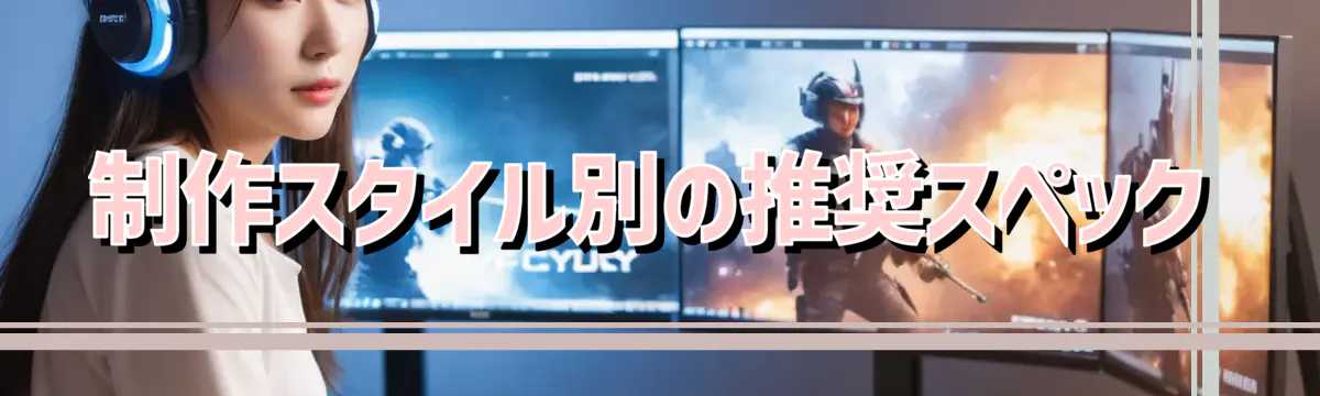 制作スタイル別の推奨スペック