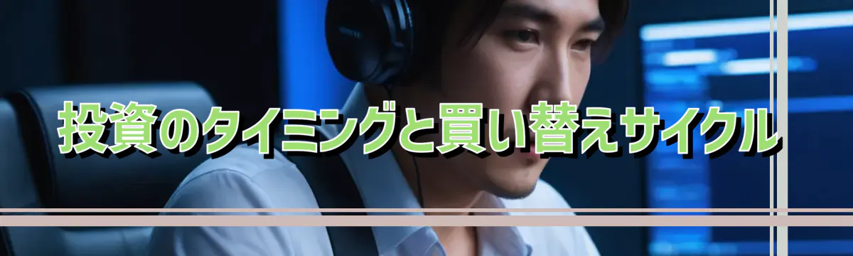 投資のタイミングと買い替えサイクル