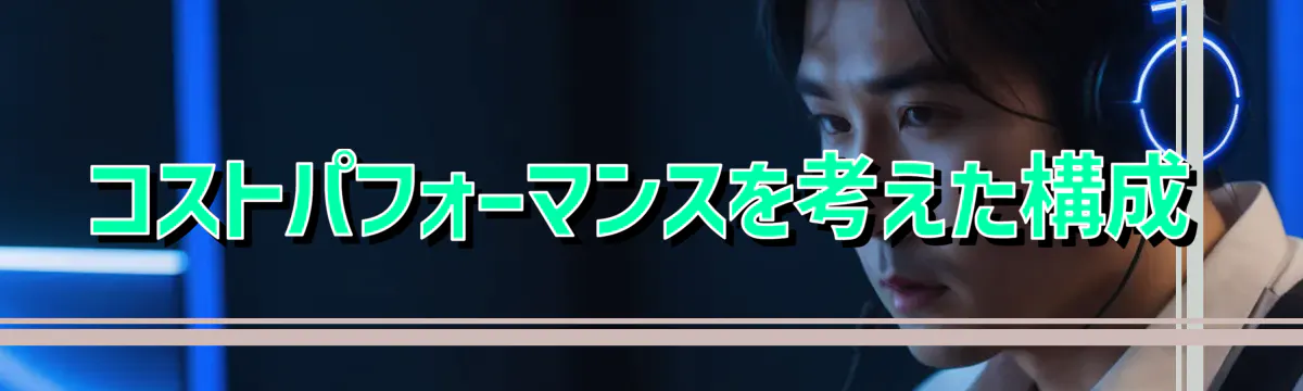 コストパフォーマンスを考えた構成