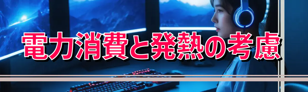 電力消費と発熱の考慮