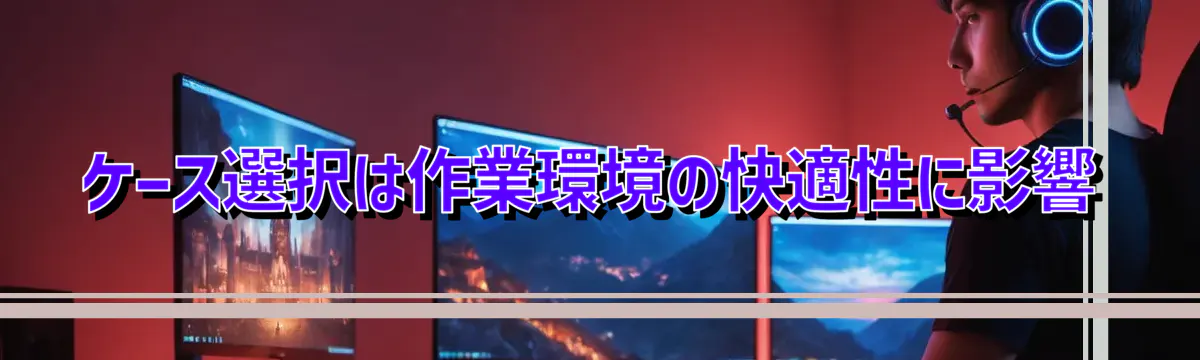 ケース選択は作業環境の快適性に影響