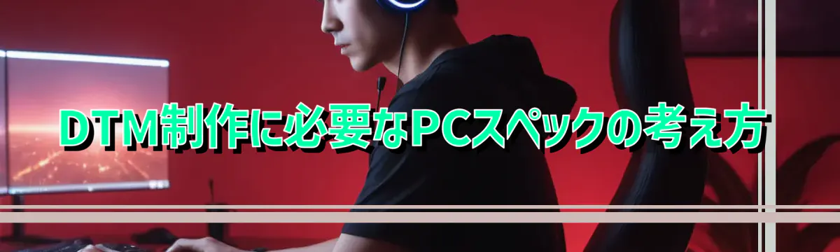 DTM制作に必要なPCスペックの考え方