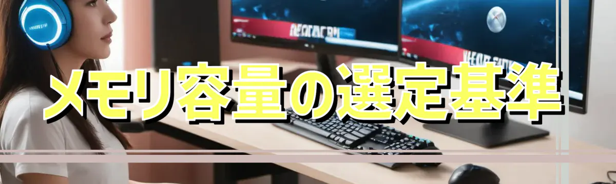 メモリ容量の選定基準