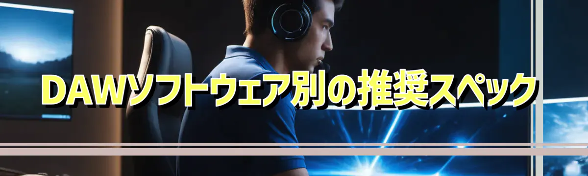 DAWソフトウェア別の推奨スペック