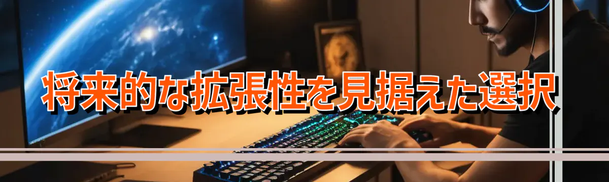 将来的な拡張性を見据えた選択