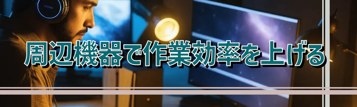 周辺機器で作業効率を上げる