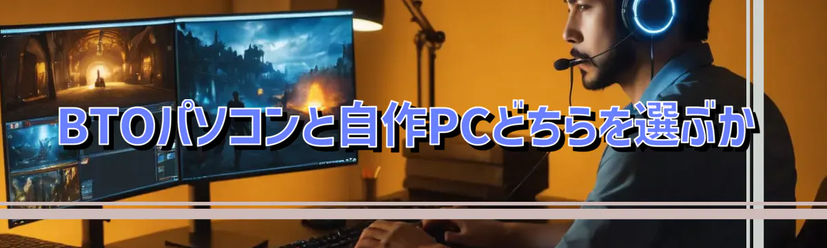 BTOパソコンと自作PCどちらを選ぶか