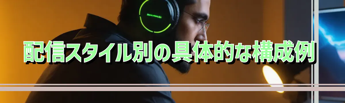 配信スタイル別の具体的な構成例