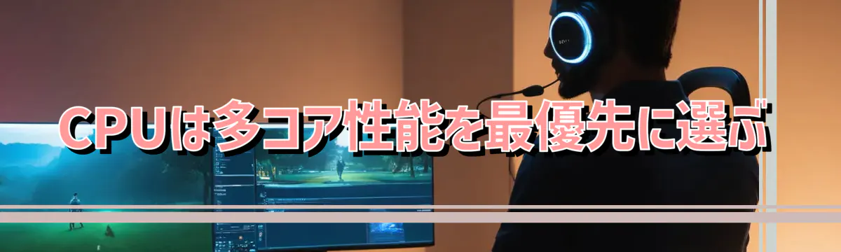CPUは多コア性能を最優先に選ぶ