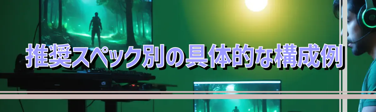 推奨スペック別の具体的な構成例