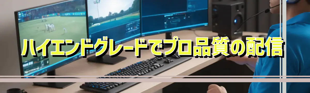 ハイエンドグレードでプロ品質の配信