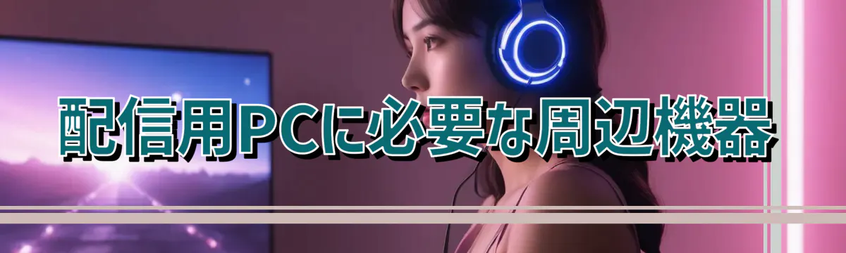 配信用PCに必要な周辺機器