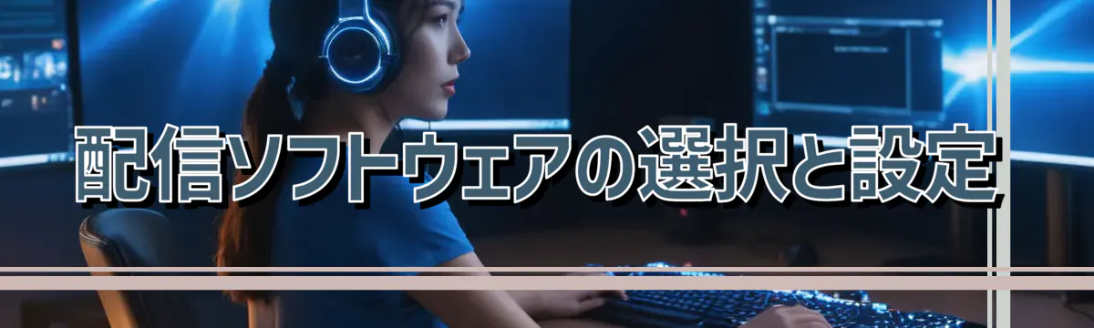 配信ソフトウェアの選択と設定