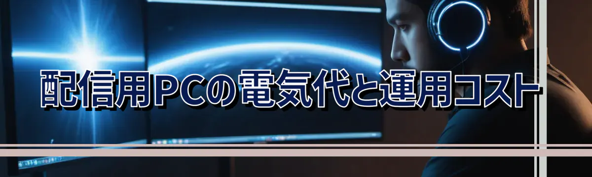 配信用PCの電気代と運用コスト