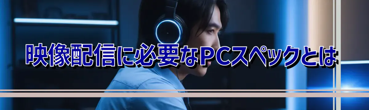 映像配信に必要なPCスペックとは