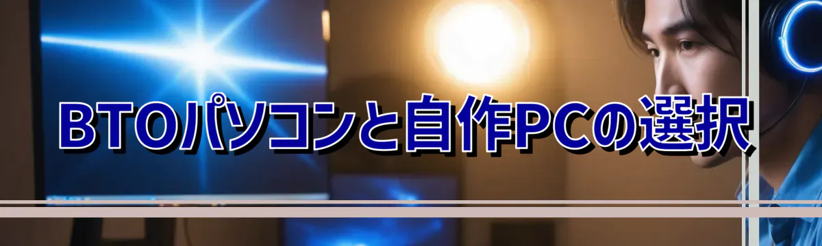 BTOパソコンと自作PCの選択