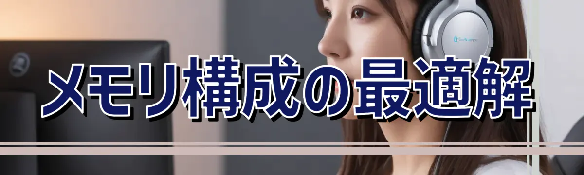 メモリ構成の最適解