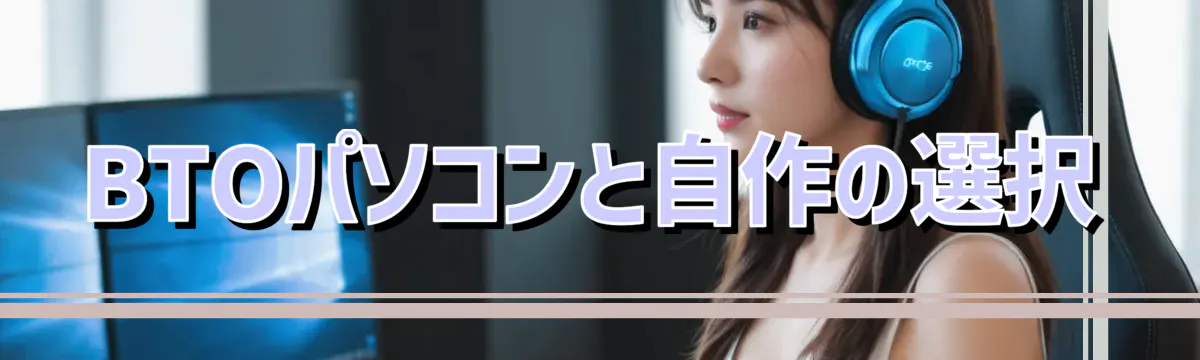 BTOパソコンと自作の選択