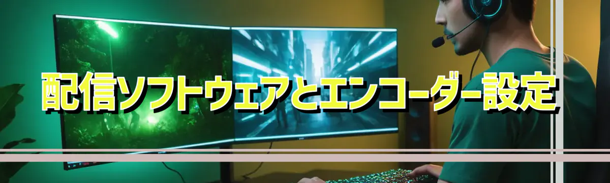 配信ソフトウェアとエンコーダー設定