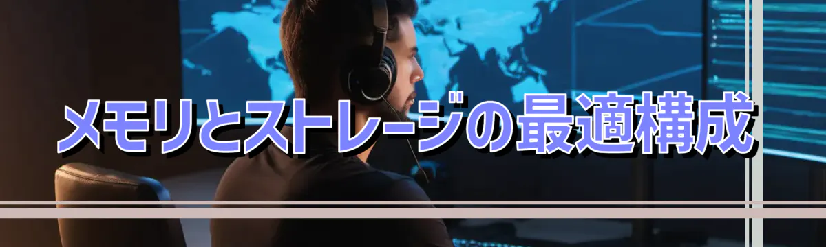 メモリとストレージの最適構成