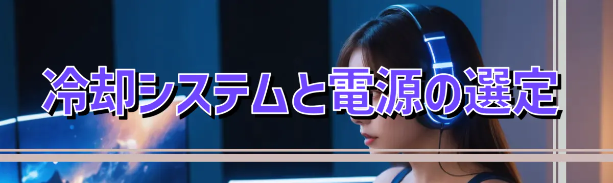 冷却システムと電源の選定