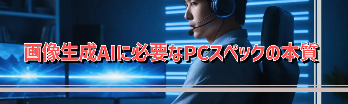 画像生成AIに必要なPCスペックの本質